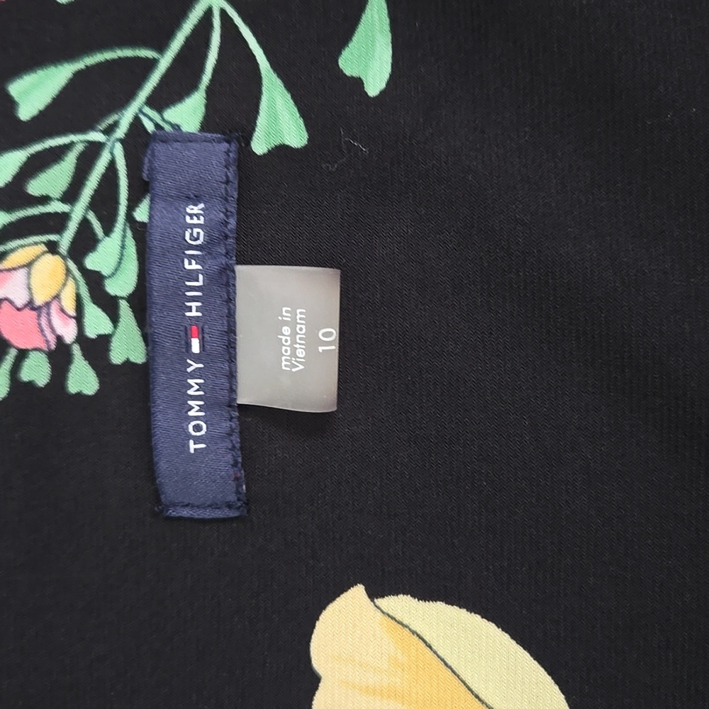 Tommy Hilfiger Dress - Black Pastel Floral Print 10 - Picture 4 of 5